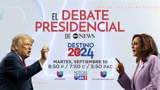 En vivo primer debate presidencial entre Donald Trump y Kamala Harris