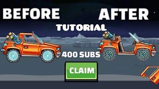 400 SUBSCRIBERS SPECIAL   How to BREAK CC-EV roof on every map  TUTORIAL  Hill Climb Racing 2