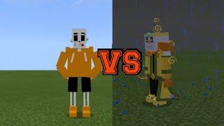 Underswap Papyrus vs Dream Sans in minecraft pe wow lag