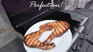 Best BBQ grilled salmon steaks ever  Quick and easy...