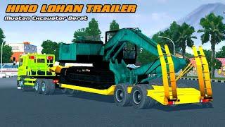 SHARE LIVERY MOD HINO LOHAN TRAILER MUATAN EXCAVATOR BERAT  MOD BUSSID TERBARU