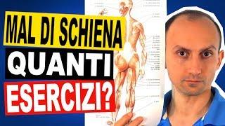 Quanti Esercizi Fare per il Mal di Schiena? Cosa non Fare?