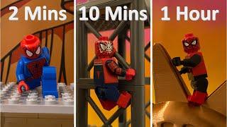 Lego Spider-Man 2 min vs 10 min vs 1 hour Stop Motion Challenge No Way Home