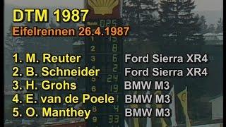 DTM Eifelrennen 26.4.1987 M. Reuter B. Schneider H. Grohs