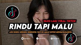 DJ RINDU TAPI MALU Remix Viral Tiktok Terbaru Full Bass 2023 Aku Rindu Serindu Rindunya