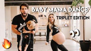 TRIPLET BABY MAMA DANCE GOING INTO LABOR WITH TRIPLETS. 32 WEEKS PREGNANT