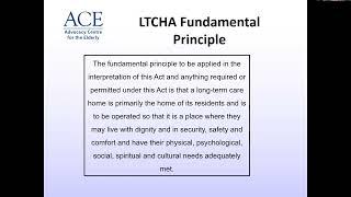 Long Term Care Home Residents’ Bill of Rights FLTCA 2021