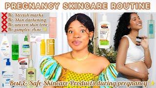 PREGNANCY SKINCARE ROUTINE  Skin Care For Pregnant Women +*Best Skincare Products During Pregnancy*