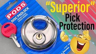 1545 PODS StorageMoving Disc Padlock