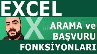 Excelde Tüm Arama ve Başvuru Fonksiyonları  Excel Dersleri