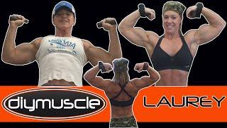 JACKED female bodybuilder LAUREY HEINRICH workout GYM SESSION