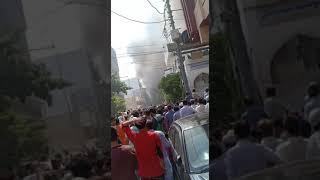 Pia Plane crashed at residential area model town Karachi..