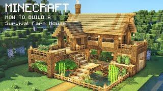 Minecraft How To Build a Survival Farm House