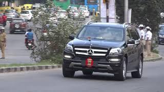 Prime Minister Narendra Modis Car Convoy in Bangalore KA