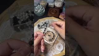 Lava bead bracelet ASMR making bracelet