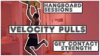 Velocity Pulls - how to train contact strength for climbers on hangboards