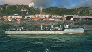 phra-ruang destroyer ship world of warship blitz with dern march #worldofwarships