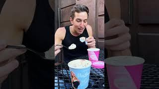 Celebrity Ice Cream TASTE TEST. Sabrina Carpenter vs Hailey Bieber #shorts