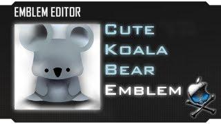Black Ops 2 - Cute Koala Bear suggested emblem Emblem Tutorial