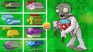 PVZ 1 Challenge - 50 All Plants Vs 50 Jack In The Bos Zombies - Who Will Win?