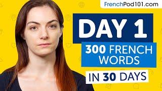 Day 1 10300  Learn 300 French Words in 30 Days Challenge