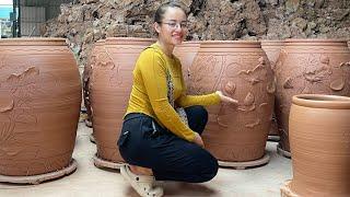 The process of producing ceramics jars vases and pots are all made of clay