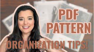 How I Organize My PDF Sewing Patterns