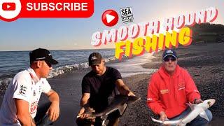 Sea Fishing Uk - Fishing and Traveling  To An East Devon Beach  Smooth hounds  Screaming Reels