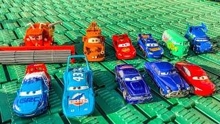 Pixars Cars On The Road  Lightning McQueen Sally Tow Mater Doc Hudson Mack Truck Chick Hicks