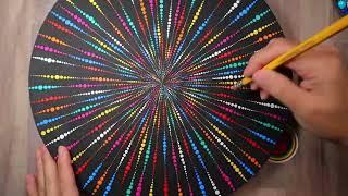 Step By Step FIREWORK DESIGN Dot Mandala Painting  Lydia May