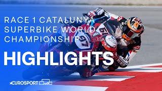 Stunning Race One   World Superbike Championship  Race 1 Highlights Catalunya