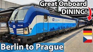 Traveling with ČD onboard their EXCELLENT EuroCity trains from Berlin to Prague in First class