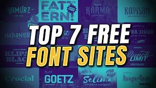 Top 7 BEST Websites for FREE T-Shirt FONTS