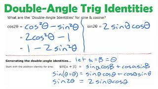 Double Angle Trig Identities • 6.2b PRE-CALCULUS 12