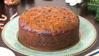 Super Moist Fruit Cake Eggless + Dairy Free  Fruit and Nut Cake Recipe  Vegan Fruit Cake