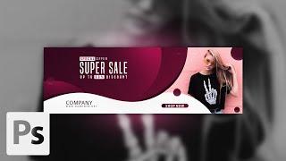 How to create a Banner Design 2  Adobe Photoshop Tutorials