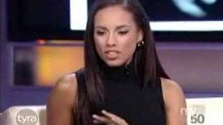 Alicia Keys on Tyra Banks show Part 1