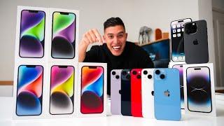 iPhone 14 Color Comparison + GIVEAWAY  UNBOXING EVERY COLOR