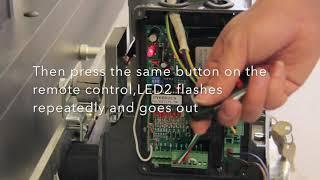 Gate Opener Tutorial Remote Control  Learning & Delete