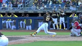 Juan Soto hits his first homer of Spring Training 3 run homer making it 14-2 Padres in the the 4th