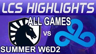 TL vs C9 ALL GAMES Highlights  LCS Summer W6D2 2024  Team Liquid vs Cloud 9 by Onivia