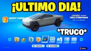 ¡¡ÚLTIMO DÍA Como CONSEGUIR *MUY RÁPIDO* el TESLA CYBERTRUCK en FORTNITE GRATIS