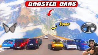 Mahindra Cars Vs TATA Cars BOOSTER RAMP Challenge GTA 5