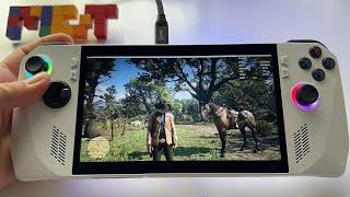 Red Dead Redemption 2  Asus Rog ALLY gameplay  testing all modes - graphics