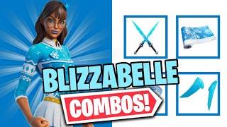 BLIZZABELLE COMBOS  FORTNITE SKIN REVIEW