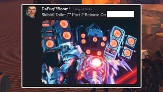 Skibidi Toilet 77 Part 2 THEORY Skibidi Toilet 77 Part 2 Release News