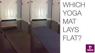 Which yoga mat lays flat?  Rubber vs. TPE vs. PVC