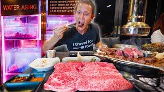 Insane Korean BBQ  2 Weeks WATER AGED Hanwoo Beef in Seoul