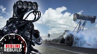 What goes into rebuilding an 11000-hp Top Fuel dragster engine?  Redline Rebuilds Explained