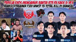 REAKSI STREAMER PJEV MENGAMUK WWCD 13 KILL  SAPU BERSIH BTR KAGE & HFX DI LAST CIRCLE - PMPL FALL